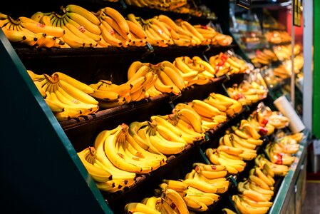 Hypermarkets display cases goods