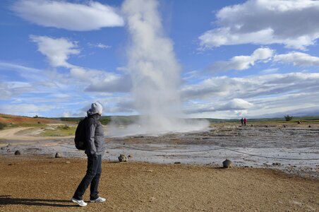 Water steam iceland photo