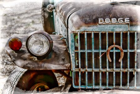 Rusted truck junk photo