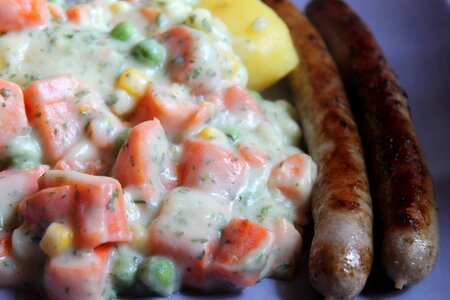 Potato eat carrot vegetable