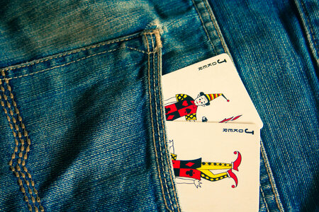 Joker Cards In Pocket photo