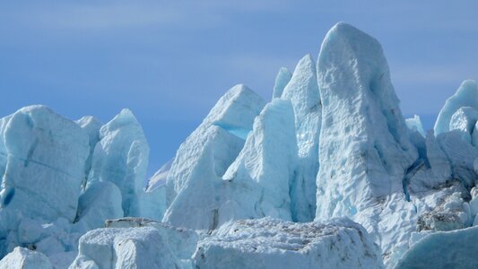 Ice sea mountains photo