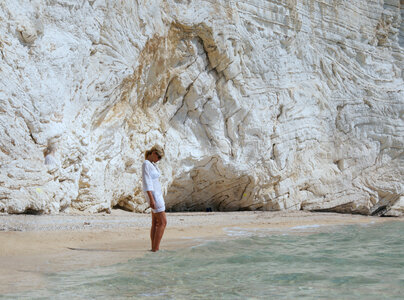 Young lady at the beach. photo