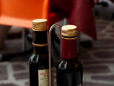 Oil table decoration olive oil