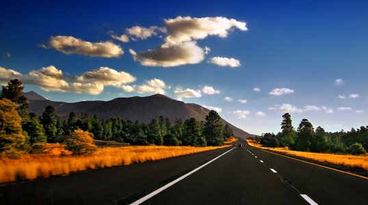 Asphalt beautiful photo cloud