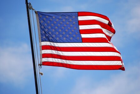 American flag united states america photo