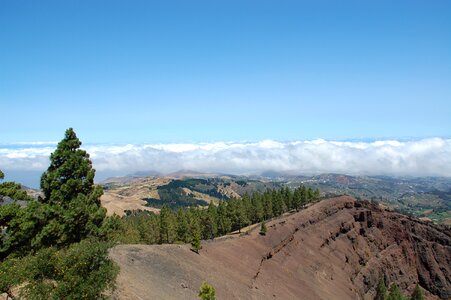 Mountains clouds heaven photo