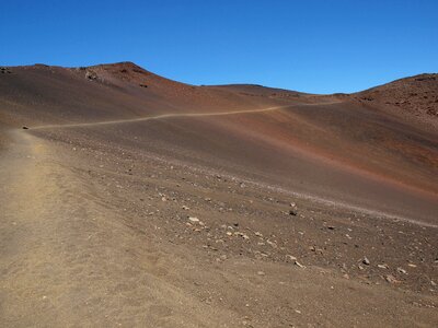 Maui volcano crater photo