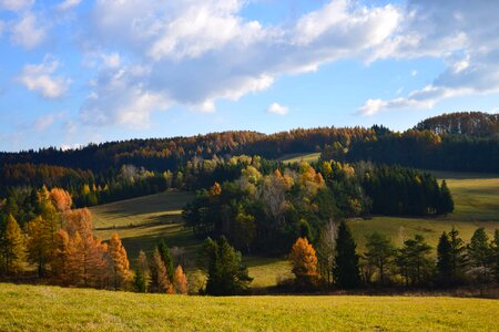 Agriculture autumn cloud photo