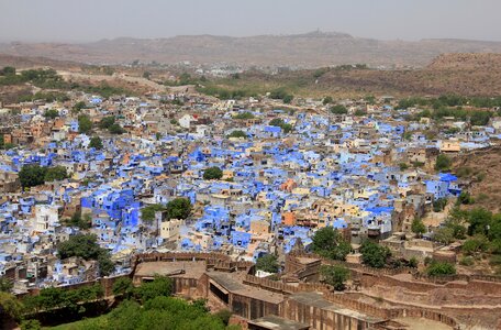 Blue city rajasthan india photo