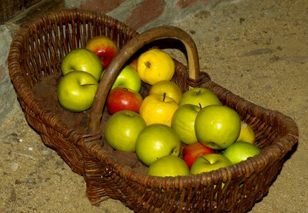 Basket apples collection