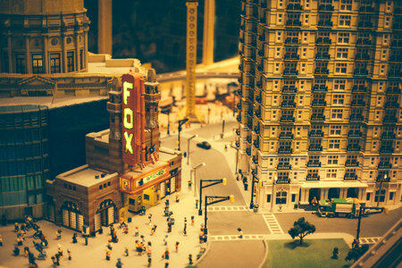 Lego City town in Atlanta, Georgia photo