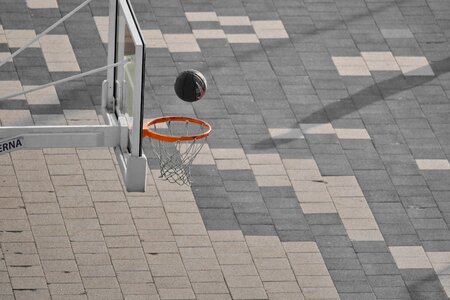 Ball basketball court patio