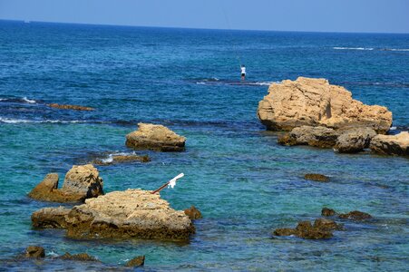 Water rocky coast turquoise photo