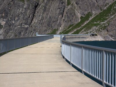 Road reservoir brandnertal photo