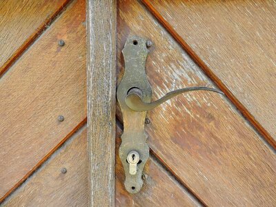 Brass carpentry front door photo