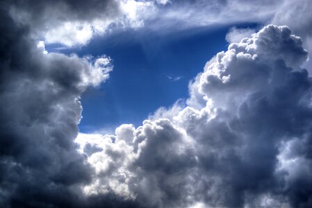 Cumulus cumulonimbus air photo
