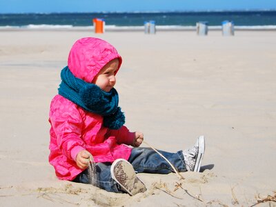 Sea girl sand