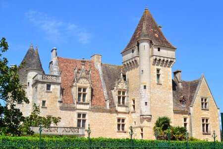 Chateau des Milandes is a Renaissance architecture Gothic Revial photo