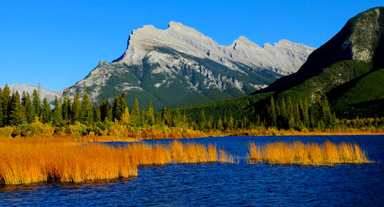 Vermillion Lakes landscape in Banff National Park, Alberta, Canada photo