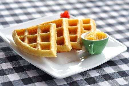 Honey breakfast waffles