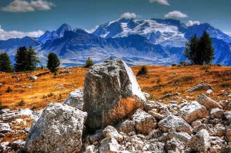 Beautiful Photo big rocks field