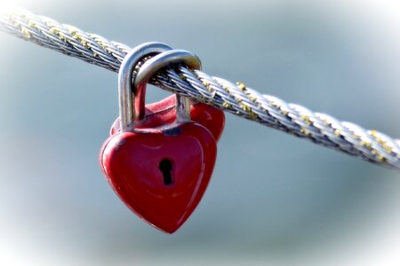 Love padlock love symbol photo