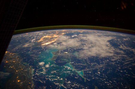 Caribbean Sea Viewed From the International Space Station photo