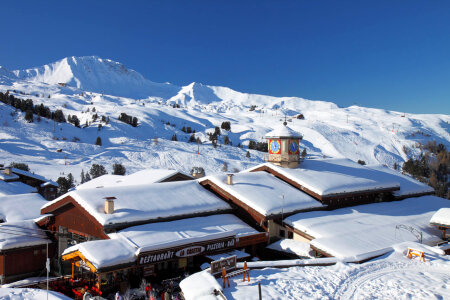 Belle Plagne ski resort in France photo