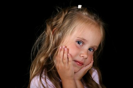 Thinking joy portrait