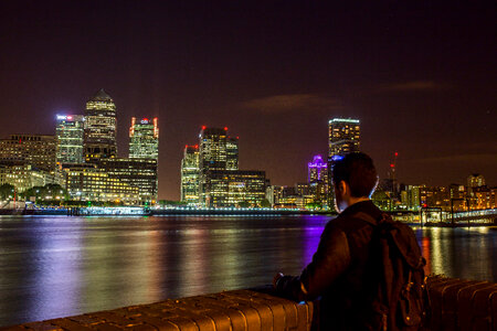 City at night photo