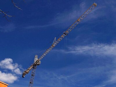 Building crane tower photo