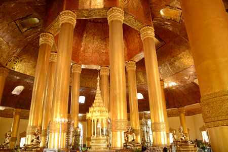 Interior View of Tooth Relic Pagoda photo