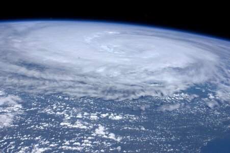 Cyclone clouds tornado photo