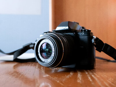 Camera on Desk photo