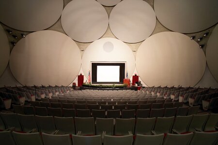 Auditorium interior seating photo