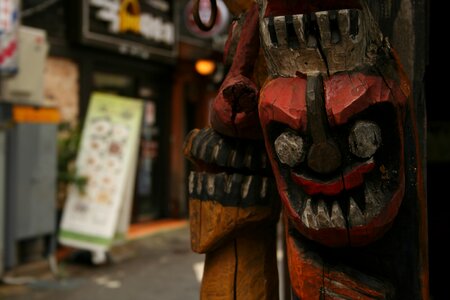 Seoul wooden mask photo