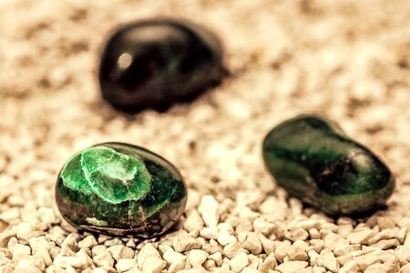 Stone aquamarine green photo