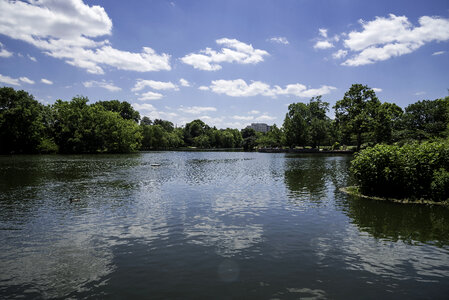 Landscape of the Lake in Bicentennial Park in Nashville, Tennessee