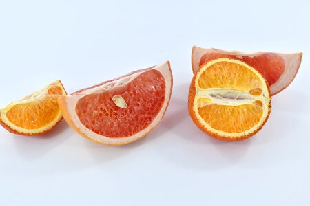 Grapefruit half mandarin photo