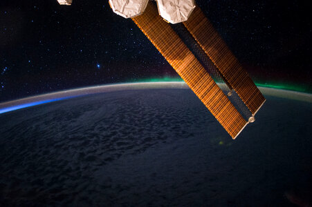 Nighttime lights of an aurora