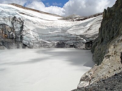 Ice lava nature photo