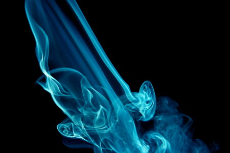 Abstract Swirly Blue Smoke photo