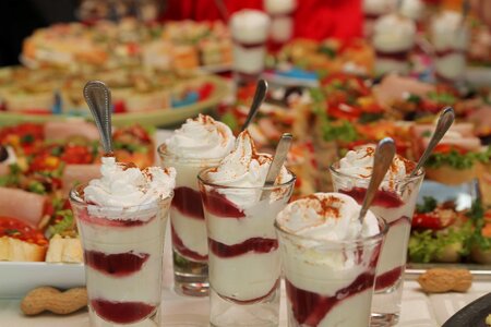 Banquet buffet cream photo