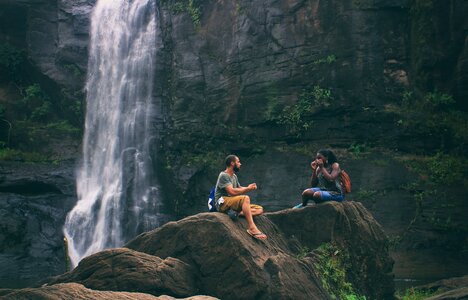 Couple on vacation photo