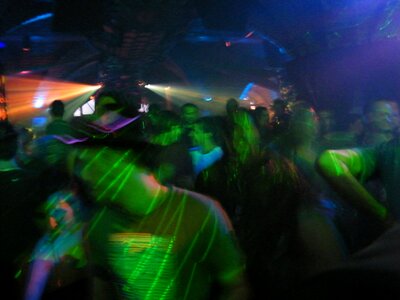 Nightclub disco party