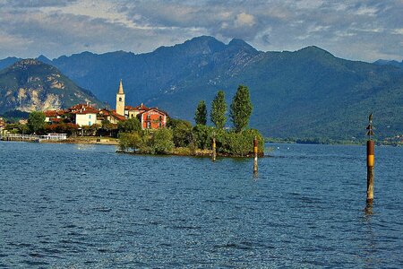 Lake maggiore landscape island photo