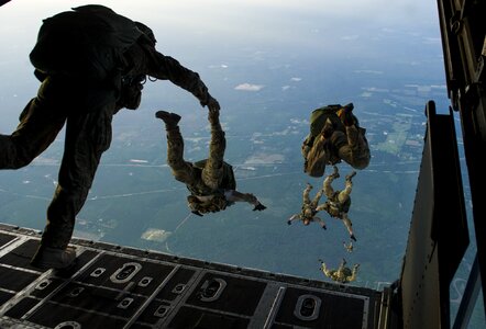 Special Tactics Squadron jump from an MC-130H photo