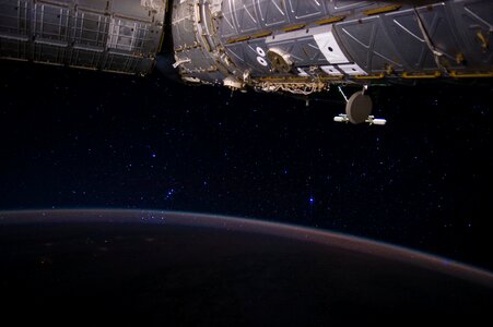 Orion's Belt Rises Through the Atmosphere photo