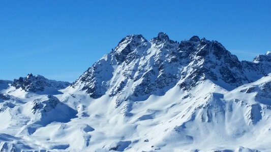 Ski area winter alpine